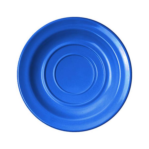 Untertasse, 14cm, Melamin blau